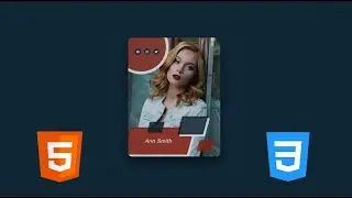 Profile Card with HTML and CSS / How to Create CSS Profile Card