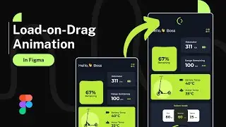 Loading on drag animation in figma