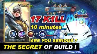 MLBB VALE DAWNING STARS SKIN Gameplay 😍 Blizzard Storm VS Mathilda | Best Build and Emblem 2023