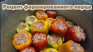 Готовим обед: перец фаршированный мясом с овощами