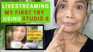 First Time Using Studio 6 Livestream Software in Real-Time.