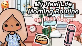.ੈ｡*✧  My REAL LIFE Morning Routine in TOCA BOCA!! | ✨🌈 & Allkinds SHOWER ROUTINE ꒱ ₊˚⊹ ⛅️⚡️