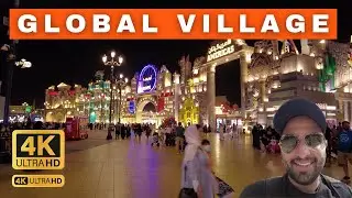 Global Village 4K Walk - Dubai's Largest Outdoor Fair! (Oct-April)