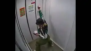 Иркутск девочка исполняет тверк в лифте!  