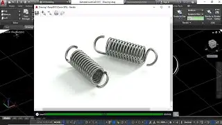Autocad Tutorial 3D Spring Modeling Tutorial Practice Exercise 23| AutoCAD 3D Helix Command Tutorial