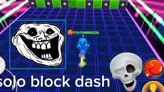 how to play solo block dash (99.99% work)✅