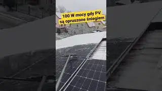 Pod śniegiem PV generuje 100 W