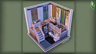💡Luminous student's room | Sims 4 Stop motion build | No cc 