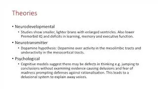 Psychiatry - schizophrenia