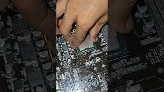 Intel processor and cpu fan installation in h61 motherboard | how to install cpu #shorts #mb #intel