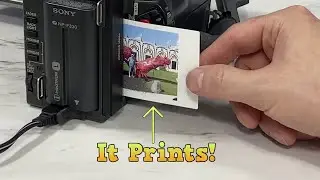 Vintage Camcorder with a Built-in Printer