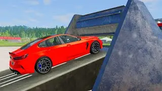 Cars vs vs Spinning Roller: BeamNG Drive - CHILL