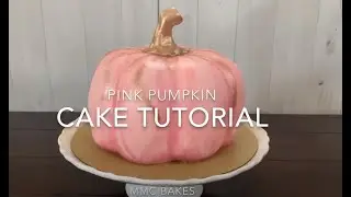 Pink Pumpkin Cake Decorating Tutorial - MMC BAKES