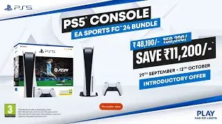 ₹11,200 off on PS5® Console + EA SPORTS FC™ 24 Bundle! 