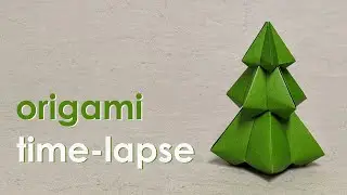 Origami Time-Lapse: Christmas Tree (Carlos Bocanegra)
