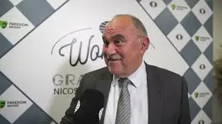 Interview with Andreas Michailidis | FIDE Women's Grand Prix in Nicosia | 10 Round