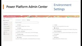 Power Platform Admin Center: Settings