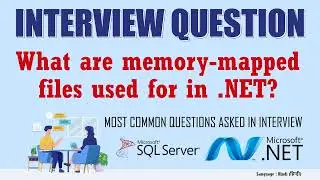 What are memory mapped files used for in  NET