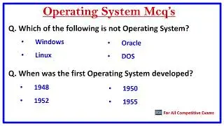 Operating System MCQs Question - For All Competitive Exams