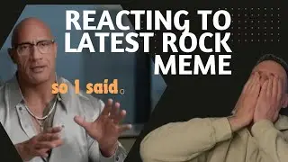 Latest Rock meme | reacting to social media #wwe