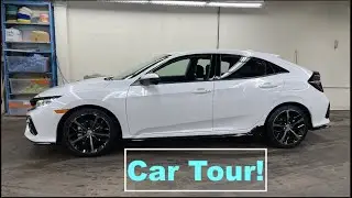 2021 HONDA CIVIC SPORT TOURING HATCHBACK | Car Tour & What's Inside?!