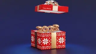Happy New Year 2023! 3D Blender Animation