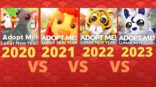 Lunar New Year Event 2020 vs 2021 vs 2022 vs 2023 Comparison! 🧧🌙 | Roblox Adopt Me!