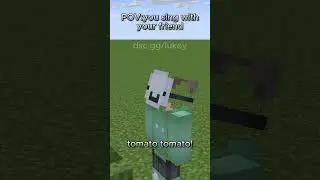 POV:you sing with your friends #minecraft #shorts
