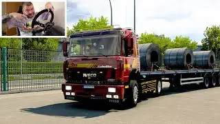 Iveco Turbostar | Hamburg-Dusseldorf | ETS 2 | Logitech G29
