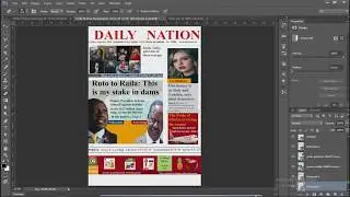 Designing Newspaper Page in Photoshop