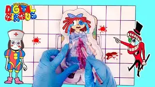 CUTTING THE AMAZING DIGITAL CIRCUS SQUISH DIY Game Book Blind Bag