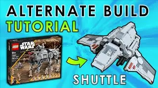 Epic Lego Star Wars AT-TE 75337 Alternate Build Tutorial: Building an Imperial Shuttle!