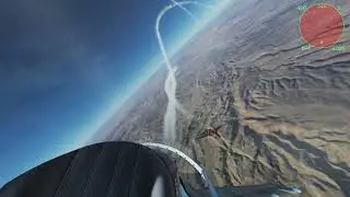 Пытаюсь в манёвренный бой с F-16 DCS World. Отработка БВБ.
