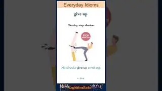 Give up meaning | give up sentences | Common English Idioms 