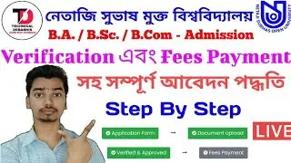 NSOU BDP Admission Online Form Fill Up Full Process Step By Step || BDP Admission 2020 Full Process