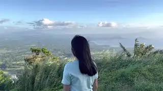 Enjoying the fresh air and this wonderful view of Tagaytay