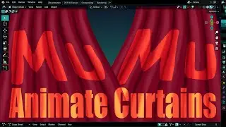How to Animate 2D Opening & Closing Curtains with Blender Grease Pencil