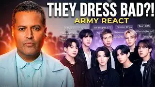 Fashion designer mocks BTS live on air, and ARMY reacts mercilessly.