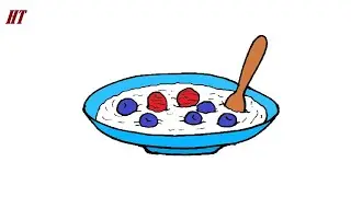 How to draw a Oatmeal Easy Step by Step