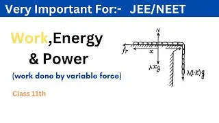 Work done by variable force |Work energy and power |#iitjee
