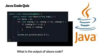 Java job interview question.