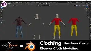 Clothing | Makehuman To Blender Cloth Modeling | 3D Cloth Modeling || Day Sun ||