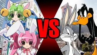 Fan Made DEATH BATTLE Trailer: Di Gi Charat & Rabi En Rose VS Daffy Duck & Bugs Bunny