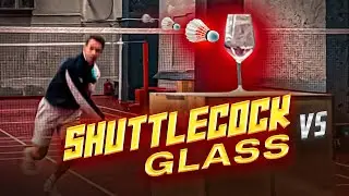 Badminton Shuttlecock vs Glass. Ultimate Crash-Test Showdown.