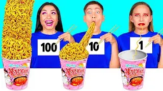 100 Layers of Food Challenge | Amazing Cooking Hacks by HAHANOM Challenge