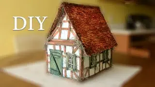 DIY. How to Make a Fairy House. Air dry clay fairy house tutorial.