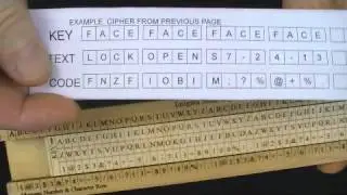 Enigma Slide Rule Iinear Cipher Encryption machine
