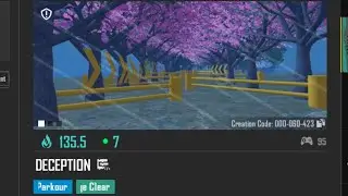 DECEPTION | bgmi wow Parkour map code 60423 | wow mode 60423 | wow map code 60423 