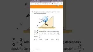 Kuvvet 2  #ayt #physics #öabtfizik #tyt #endemik  #acceleration #kuvvetvehareket
