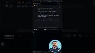 21/100 javascript interview questions. double and use in single line. 